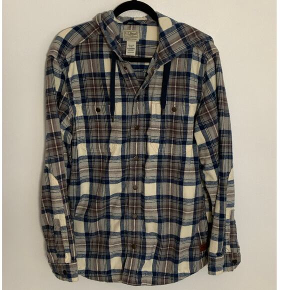 L.L.‎ Bean Cotton Plaid Shacket size medium - Picture 1 of 7